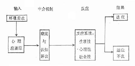 应激处理过程的心理模式（据Claus改画）